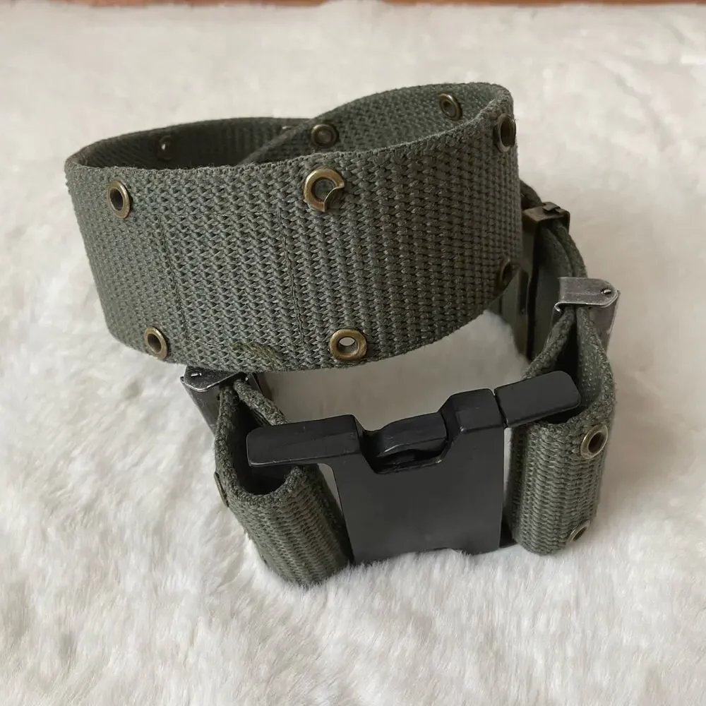 Vintage Army Green Military Belt